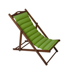Cadeira de praia luxo - Verde-Anis